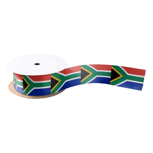 Patriotic Ribbon with Flag of South Africa (Spool)