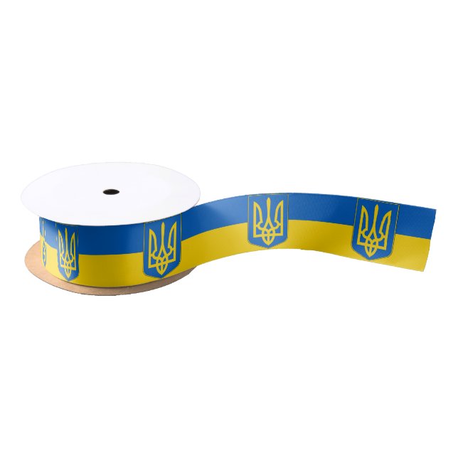 Patriotic Ribbon with Flag of Ukraine (Spool)