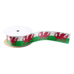 Patriotic Ribbon with Flag of Wales