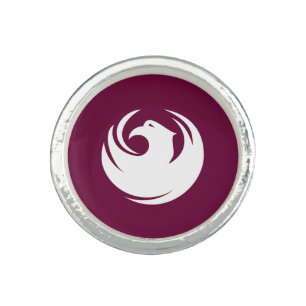 Patriotic ring with Flag of Phoenix, Arizona