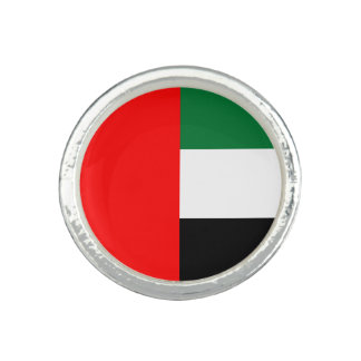 Patriotic ring with Flag of UAE