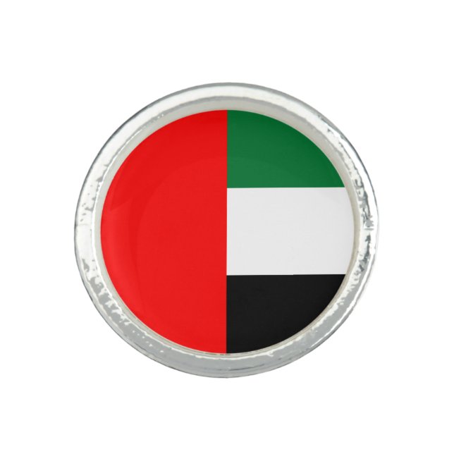Patriotic ring with Flag of UAE (Front)