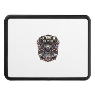 Patriotic Rock Eagle Crest Music Rock Metal Patrio Hitch Cover