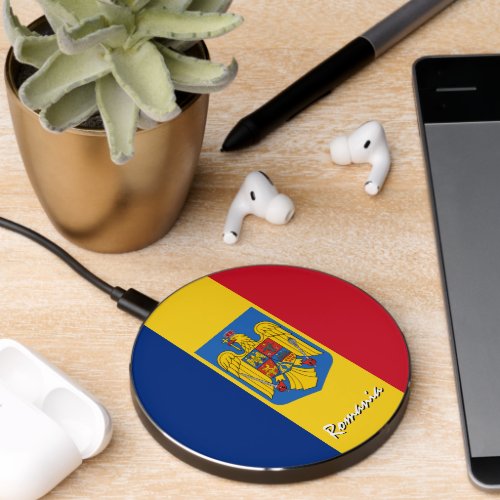 Patriotic Romania Charger Romanian Flag Wireless Charger