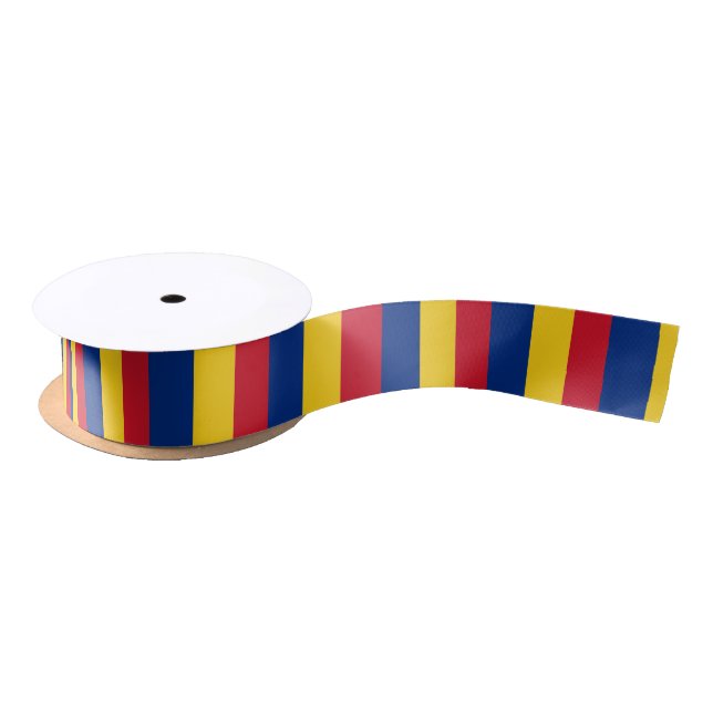 Patriotic Romania flag Romanian Satin Ribbon (Spool)