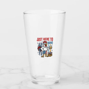 Patriotic Rooster Fireworks Vintage Shirt Design_1 Glass