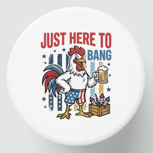 Patriotic Rooster Fireworks Vintage Shirt Design_1 Mini Candle Favors