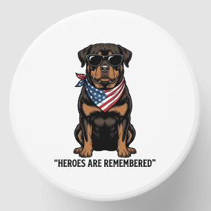 Patriotic Rottweiler Hero Dog Vintage Design_1 Mini Candle Favors