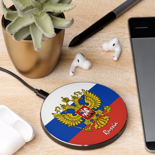 Patriotic Russia Charger Russian Flag Wireless Charger