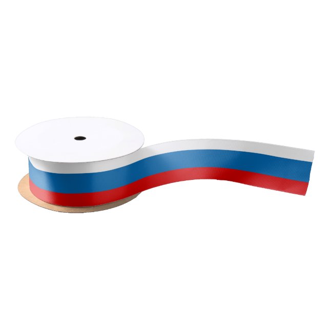 Patriotic Russian Pan Slavic flag Satin Ribbon (Spool)
