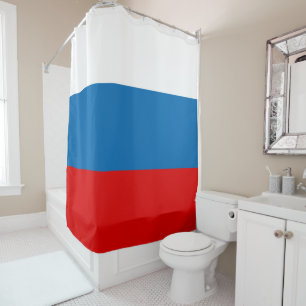 Patriotic Russian Pan Slavic flag Shower Curtain