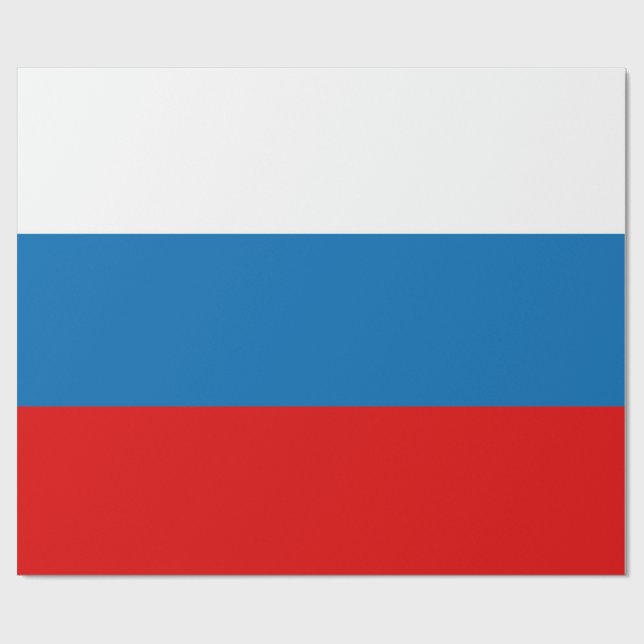Patriotic Russian Pan Slavic flag Wrapping Paper (Flat)