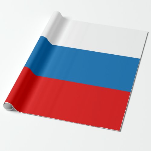 Patriotic Russian Pan Slavic flag Wrapping Paper