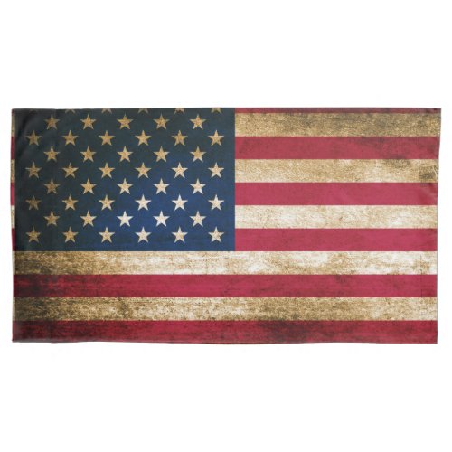 Patriotic Rustic American Flag Pillow Case