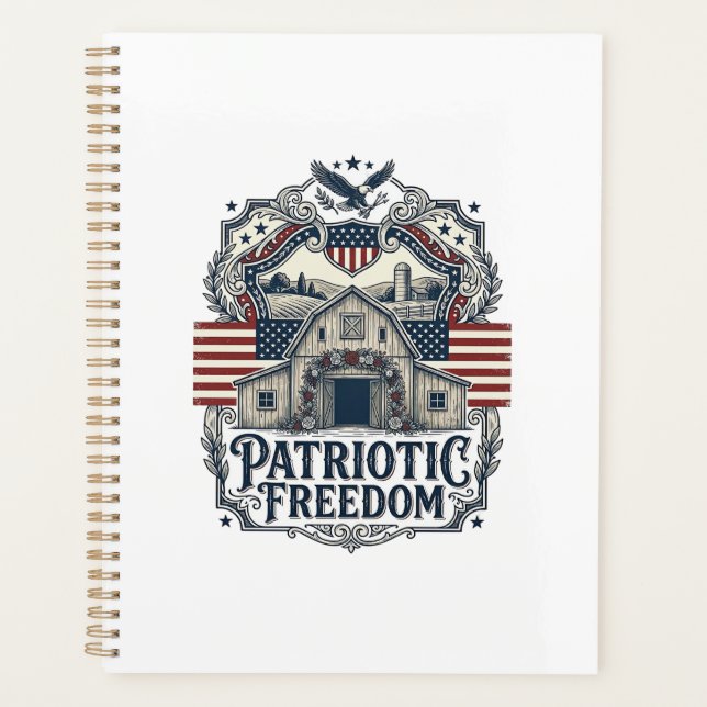 Patriotic Rustic Barn Wedding  Planner (Front)