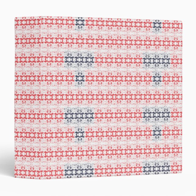 Patriotic Rustic Pattern Binder (Front/Spine)