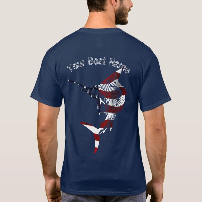 Patriotic Sailfish T-Shirt (Back)