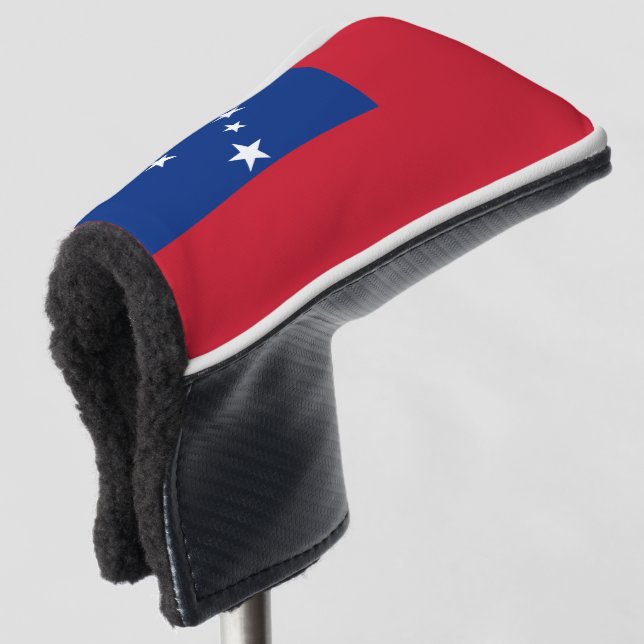 Patriotic Samoa Island flag Golf Head Cover (3/4 Front)