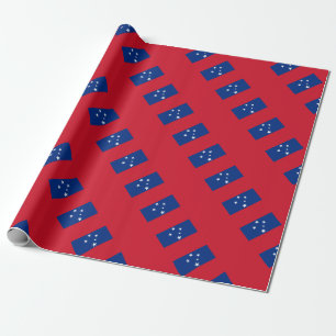 Patriotic Samoa Island flag Wrapping Paper