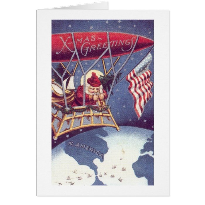 Patriotic Santa #1 Greeting Card