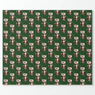 Patriotic Santa Claus Visiting Florida Wrapping Paper