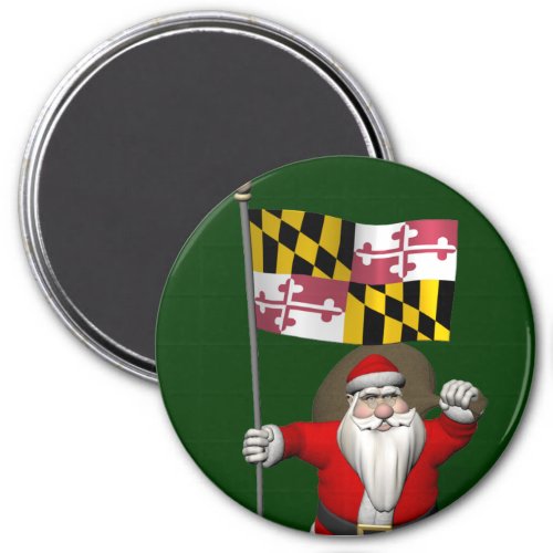 Patriotic Santa Claus Visits Maryland Magnet