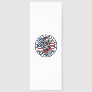 Patriotic Schnauzer Dog Vintage Bookmarks