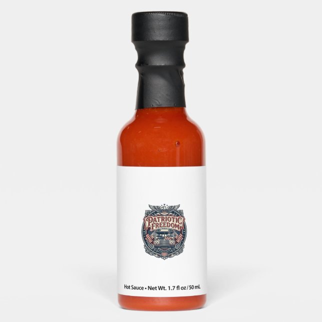 Patriotic School Bus Driver Hot Sauces (Front)
