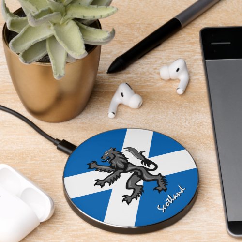 Patriotic Scotland Charger Rampant Scottish Flag Wireless Charger