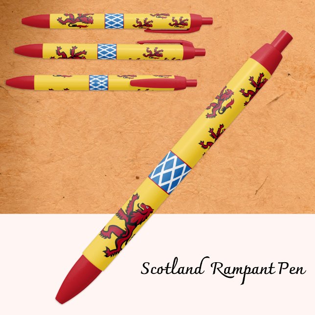 Patriotic Scotland Pen, Rampant Lion Scottish Flag Pen (Creator Uploaded)