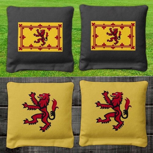 Patriotic Scotland Scottish Flag Rampant  Family Cornhole Bags