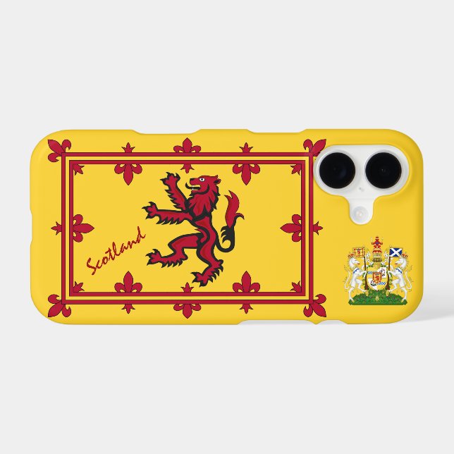 Patriotic Scottish Flag & Rampant Lion / Scotland Case-Mate iPhone Case (Back (Horizontal))