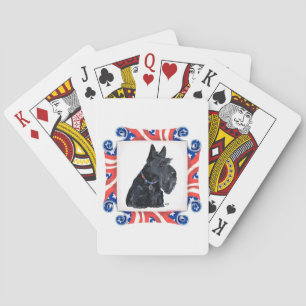 Patriotic Scottish Terrier Poker Cards