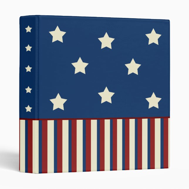 Patriotic Scrapbook Album Binder Gift (Front/Spine)