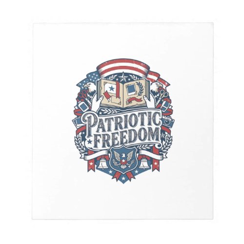 Patriotic Scrapbooker Vector Graphic Tee_1 Notepad