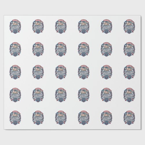 Patriotic Scrapbooker Vector Graphic Tee_1 Wrapping Paper