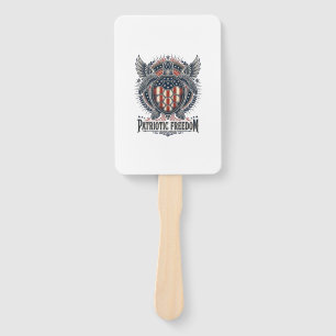 Patriotic Sea Turtle Hand Fan