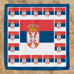 Patriotic Serbian Flag Bandana, fashion Serbia Bandana
