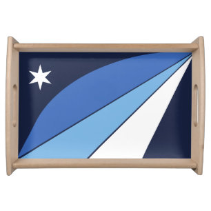 Patriotic serving tray with Flag of Columbia, SC