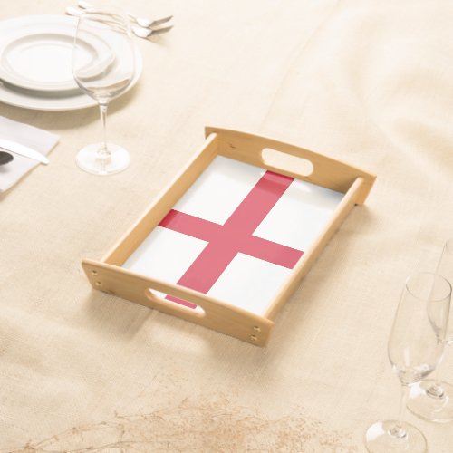 Patriotic serving tray with Flag of England UK