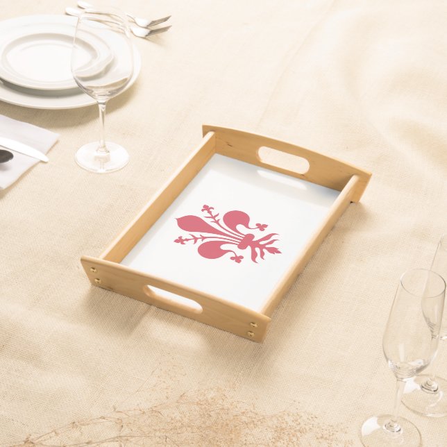 Patriotic serving tray with Flag of Florence (Front)