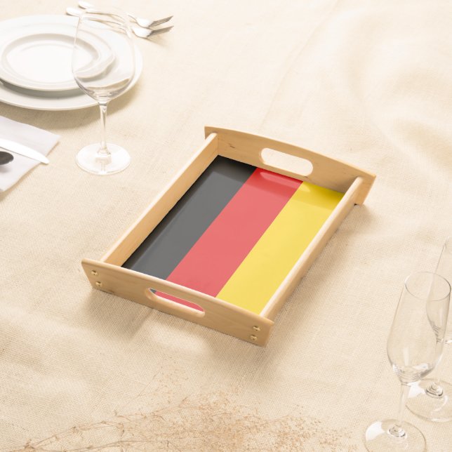 Patriotic serving tray with Flag of Germany (Front)