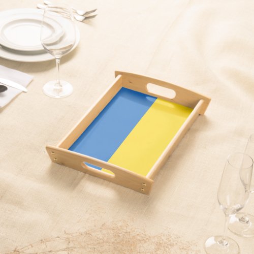 Patriotic serving tray with Flag of Ukraine
