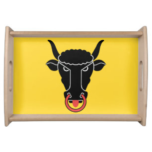Patriotic serving tray with Flag of Uri canton