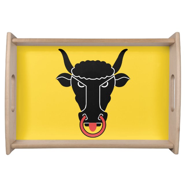 Patriotic serving tray with Flag of Uri canton (Front)