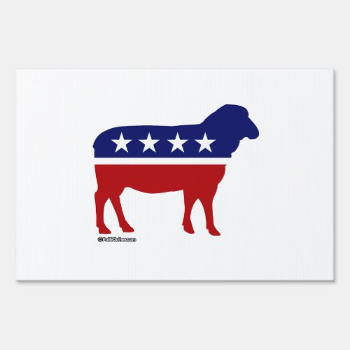 Patriotic Sheep Sign