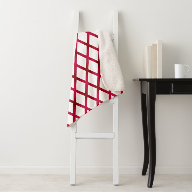 Patriotic Sherpa Blanket with flag of Alabama, USA (In Situ)
