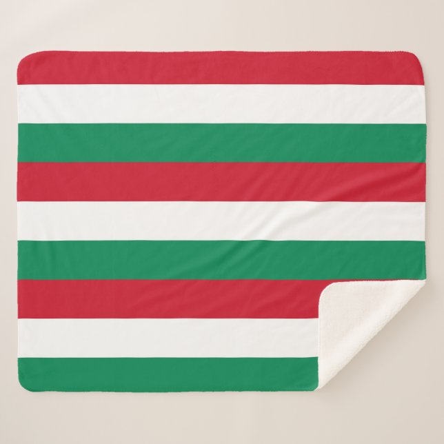 Patriotic Sherpa Blanket with Hungary flag (Front (Horizontal))