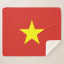 Patriotic Sherpa Blanket with Vietnam flag