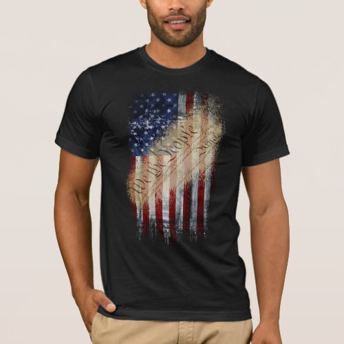 Patriotic Shirt WE THE PEOPLE American Flag